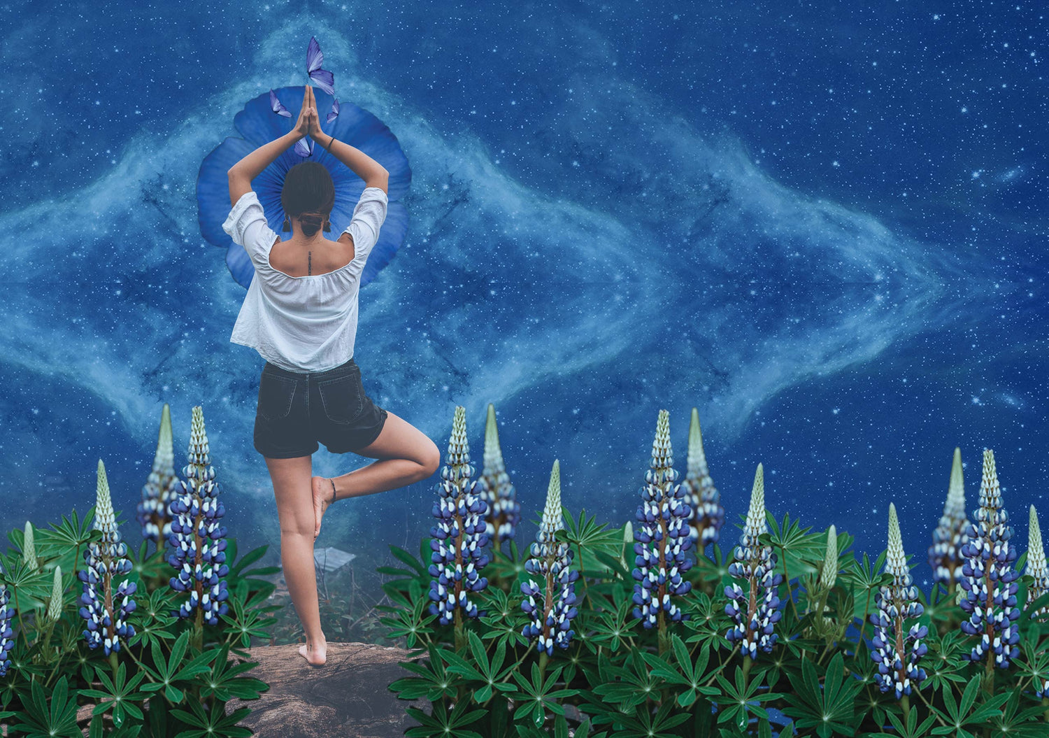 The Energetics of Color: Blue banner