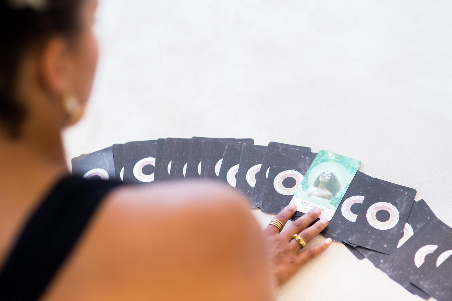 The Energetics of Color: model pulling a card from the deck